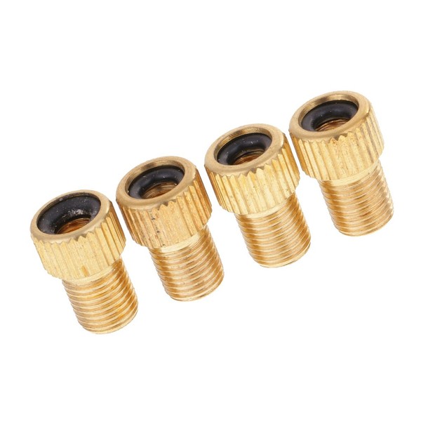 [Generic Product] For Bicycles, Motorcycles, Brass, Valve, Adapter, Cap, Pump, Connectors, 4 Pcs AS
