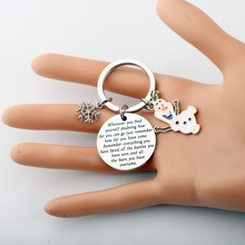 KUIYAI Famous Cartoon Inspired Snowman Keyring Gift Cartoon Lover Olaf Merchandise, wheneverolaf