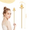 HAIQILIN Gold Queen Scepter Princess Wand Pageant Costume Props