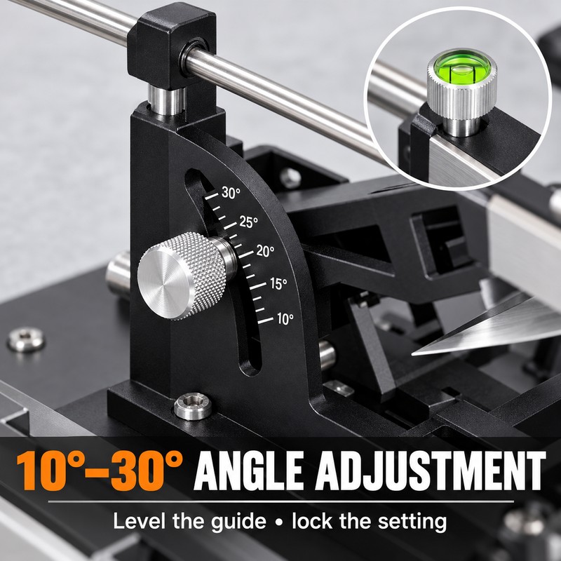 GEN2 Precision Knife Sharpening System with Adjustable 10–30° Angle and