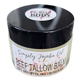 All Natural Suet Tallow Balm/100% Grass Fed and Finsihed Suet/100% Natural and Handmade/Wholesome Ingredients/Suet Tallow Skincare/Naturally Healthy Skincare/Superior Facial Skincare/Revive, Repair and Heal/Hydrate and Moisturize/Beauty/Facial Balm/Gentl
