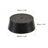 sourcing map Tapered Rubber Cap with Hole 75 mm to