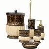 6 Pieces Pumkins Bathroom Accessories Set Including Trash Can, Cup,