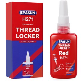 EPASUN 50ml Threadlocker Red H271, Thread Lock Strong Strength Lock Tight for Nuts, Bolts, Fasteners, and Metals to Prevent Loosening and Corrosion