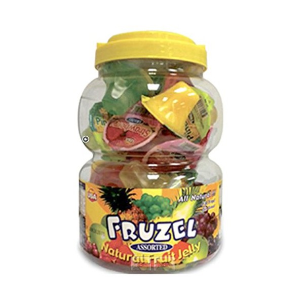 Fruzel Assorted Natural Fruit Juice Jelly Cups 51 Ounces