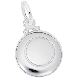 Rembrandt Frisbee Charm - Metal - Sterling Silver