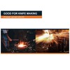 SALUINOKI 4pcs 1095 Steel Flat Stock for Knife Making (12x1.5x0.12