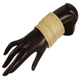 New! Touchstone Pastel Color Bangle Collection, Indian Bollywood Hand Drilled Silver Tinge Light Yellow Color Designer Jewelry Bracelets Bangle. Set of 24. for Women.