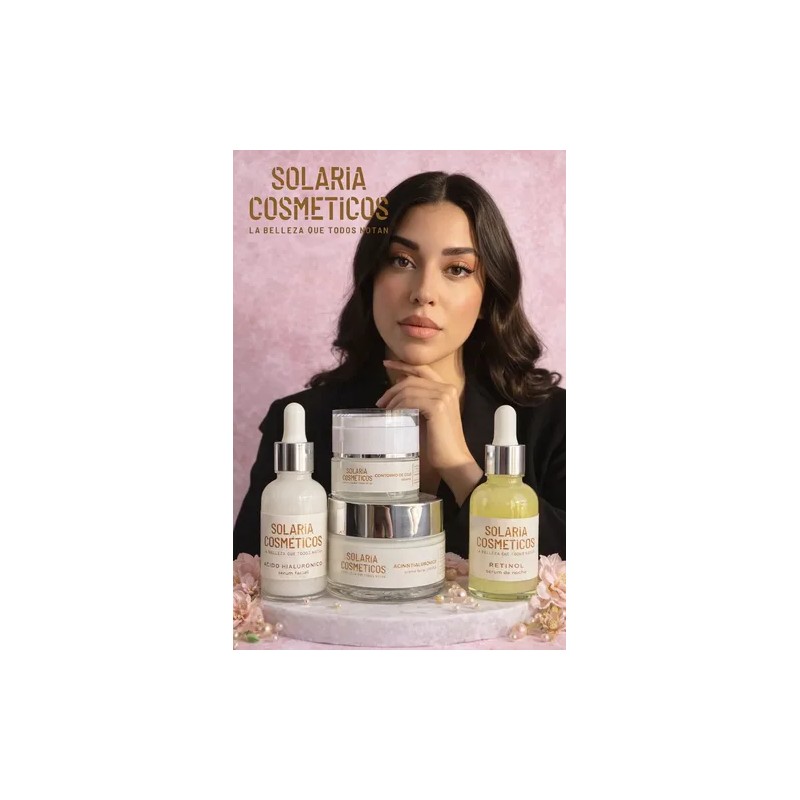 Kit Facial Solaria Cosméticos Ácido Hialurónico Antiedad