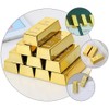 Mini Fridge Magnets Golden Brick Loose Stickers Gold Brick Decorations