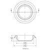 Caplugs BP-1-3/8 BP Series – Button Plug with Recessed Type