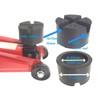 85 x 50 mm Rubber Pad with 2 V Grooves