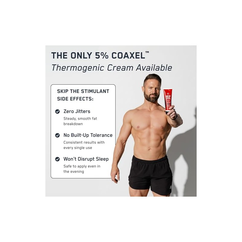 SteelFit Abs of Steel Maximum Definition Cream with 5% Coaxel,