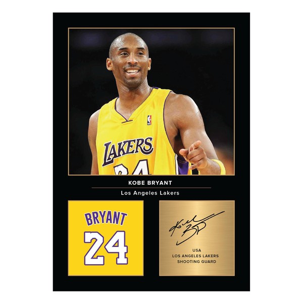 Icons Wall Art Kobe Bryant Signed A4 Printed Photo Picture
