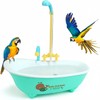 Wzenclave Automatic Bird Bathtub, Parrot Automatic Bathtub with Shower, Multifunctional