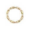 Elli Filigree Stacking Gold Twist Ring, Brass, No Gemstone