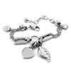 [PATIKIL] Leaf Pendants 50pcs Metal Tree Leaf Beads for Jewelry