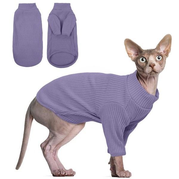 Hjyokuso Hairless Cat Sweater, Sphynx Cat Clothes, Kitten Clothes, Breathable