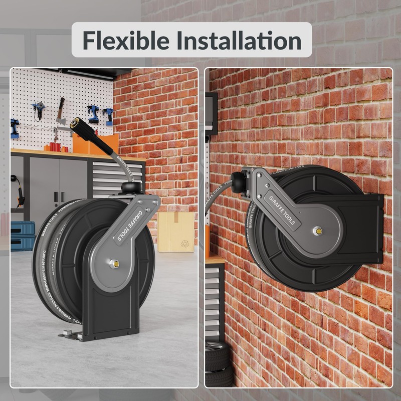 Giraffe Tools Garden Hose Reel Swivel Bracket for Giraffe Hose