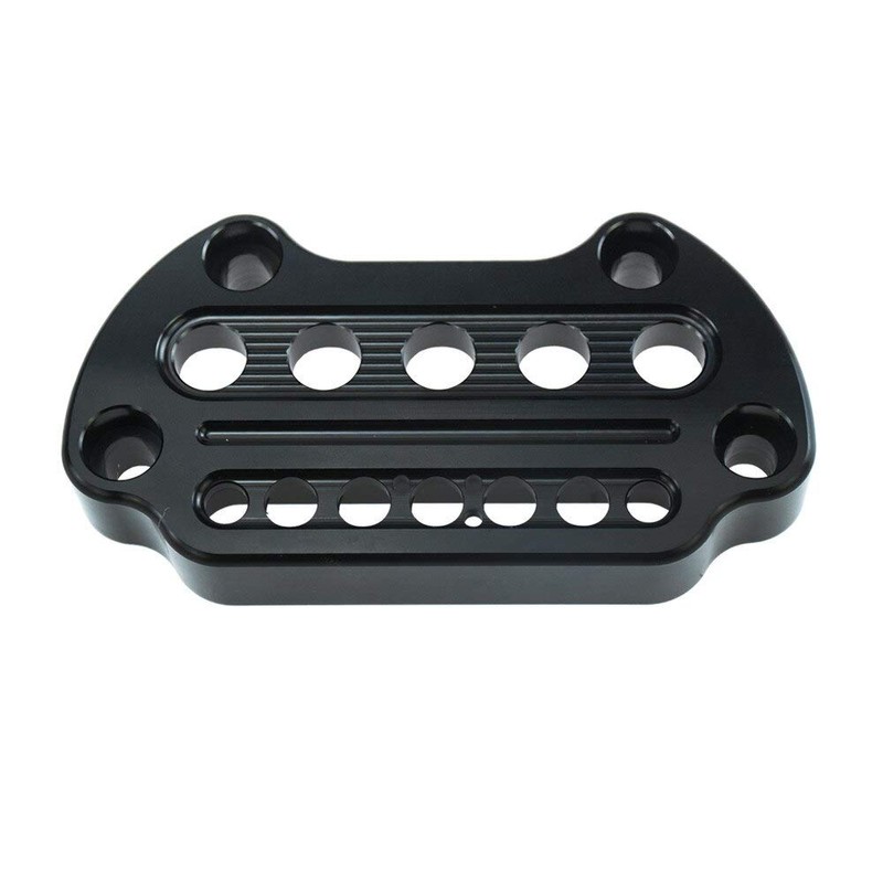 ONETK Motorcycle Indicator Light Handlebar Top Bar Riser Clamp Speedometer