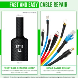 MarketConnect® Braided Heat Shrink Tube Diameter 30 mm Length 4 m High Quality Cable Protection Ratio 2:1