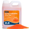 VOISEN 2 LBS Orange Indicating Silica Gel Desiccant Beads,Reusable Desiccant