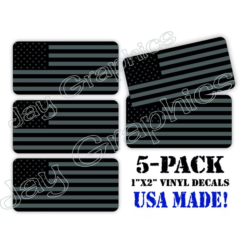Unbranded (5) Black Ops American Flag Hard Hat Decals \