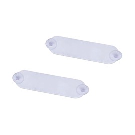 GAOLAOSY EZ Pass Holder, Car Transponder Holder with Adhesive and Strong Suction Cup, Easy to Install & Remove Toll Pass Windshield Mounting Strip, Universal for Most Major Toll Passes (2PCS)