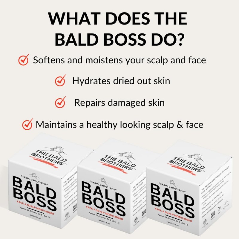 The Bald Brothers 3 Piece Full Bald Head Care Set
