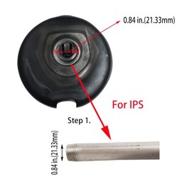 Tub Diverter Spout Slip-On - Reach Wall Front Mount Tub Spout with Shower Diverter IPS Inside Thread Bathtub Faucet Spout (Matte Black)