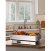 Rectangular Chafing Dish Electric Buffet Set,9QT Stainless Steel Food Servers