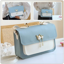 Knitting Kit DIY Leather Handbag Making Kit Pu Leather Craft Sewing Bag Material Leather Knitting Crochet Bag Making Sets Handmade Bag Making All Accessories for Backpack Accessories