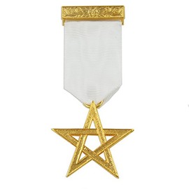 Excellent Master Masonic Breast Jewel - [4'' Tall]