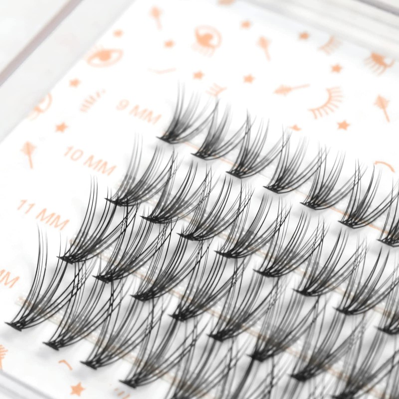 LASHIDOL Matsueku Self Partial False Eyelashes, Natural, Cluster Eyelashes, Easy,