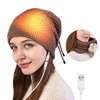 USB Electric Heating Hat Warm Heated Hat Outdoor Knitted Heated