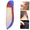 OHPHCALL Stylish Titanium Alloy Hair Comb Anti-static Portable Hairdressing Tool