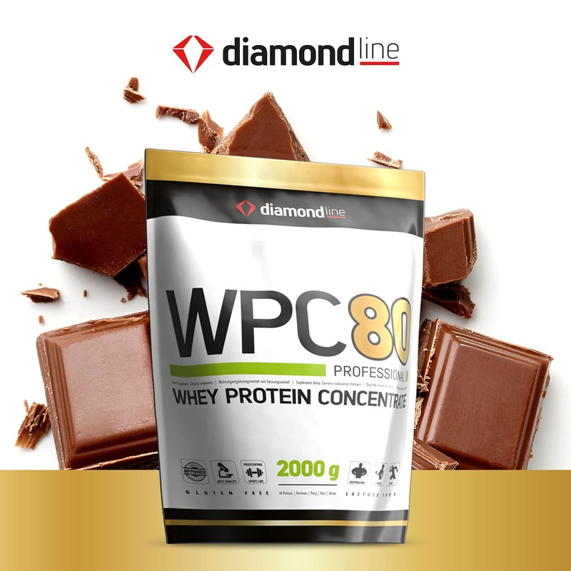 diamond line WPC 80 Professional Whey Protein Pulver Konzentrat -