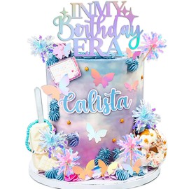 LaVenty LaVenty In My Birthday Era Cake Decoration Party Decorations Birthday Girls Theme Photo Backdrop Era Music Fans Lover Party Supplies