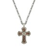 Montana Silversmiths Women's Retro Cross Pendant Necklace Silver One Size