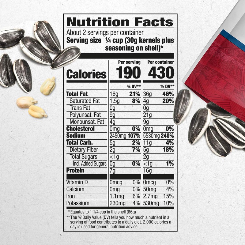 DAVID Roasted and Salted Cracked Pepper Jumbo Sunflower Seeds, Keto