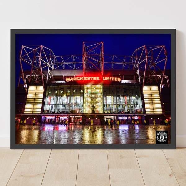 Manchester United Print - Forecourt Night Design Man Utd Wall