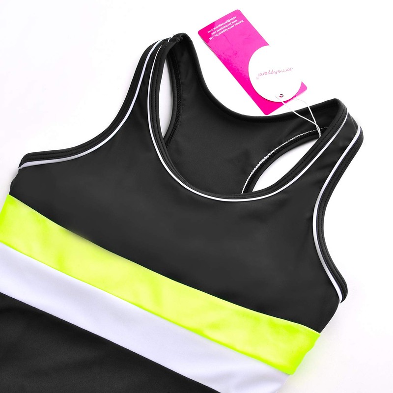 JerrisApparel - Traje de baño de dos piezas para niñas