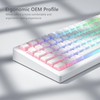 Pudding Keycaps 130 Keys Set PBT Keycap Shine Through Keycaps