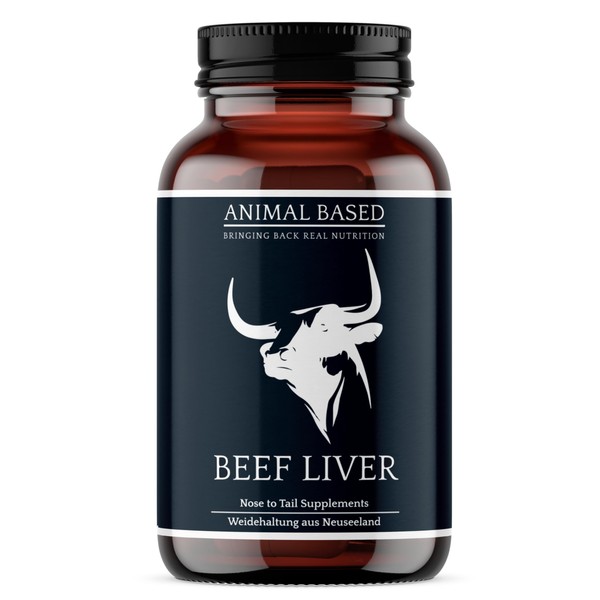 Animal Based Beef Liver from New Zealand, Grass-Fed & Finished Beef Liver, Highest Bioavailability for Optimal Nutrient Absorption, Tasteless