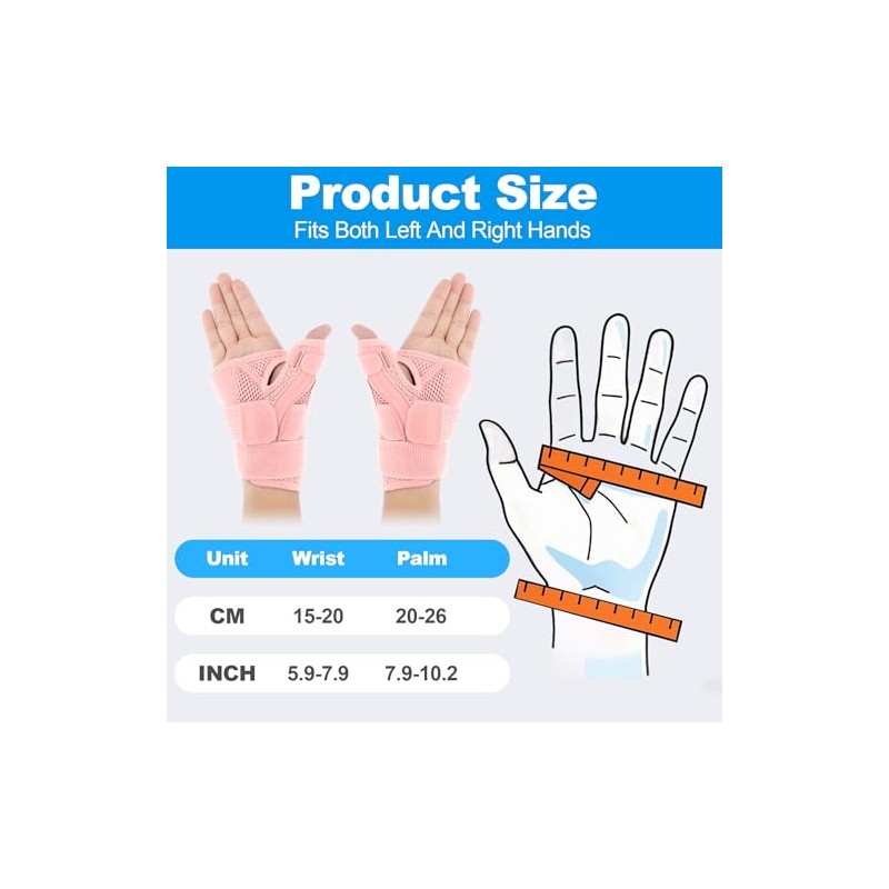 Thumb Support for Left or Right Hand Adjustable Thumb Splint