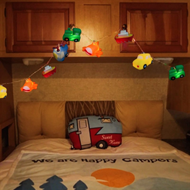 Riaxuebiy 1.65M 10LED Transportation Tool Collection Shape String Light Airplane