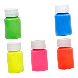 LALAFINA 5pcs 15g Diy Glow in The Dark Pigments Neon Luminous Paint Fluorescent Glow Paint for Crafts Nails