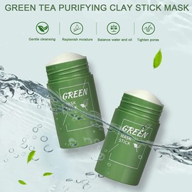 Green Mask Stick, Green Tea Mask Stick, Green Tea Mask Pen, Green Tea Mask Stick, Green Tea Purifying Clay Face Mask Stick, Deep Cleansing Moisturising Skin
