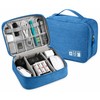 Waterproof Cable Storage Bag, Portable Electronic Organizer Case for USB