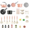 Bruvoalon 32Pcs Kids Play Kitchen Toys Set, Toddlers Pretend Cooking